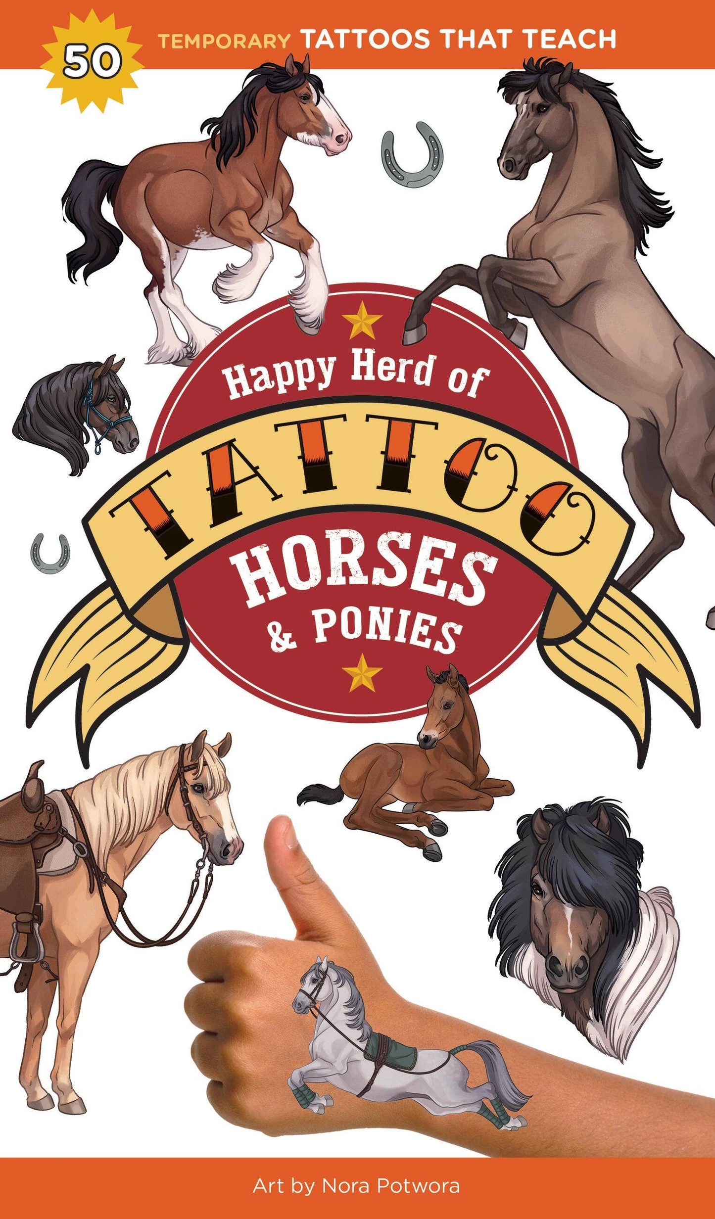 Happy Herd Of Tattoo Horses & Ponies