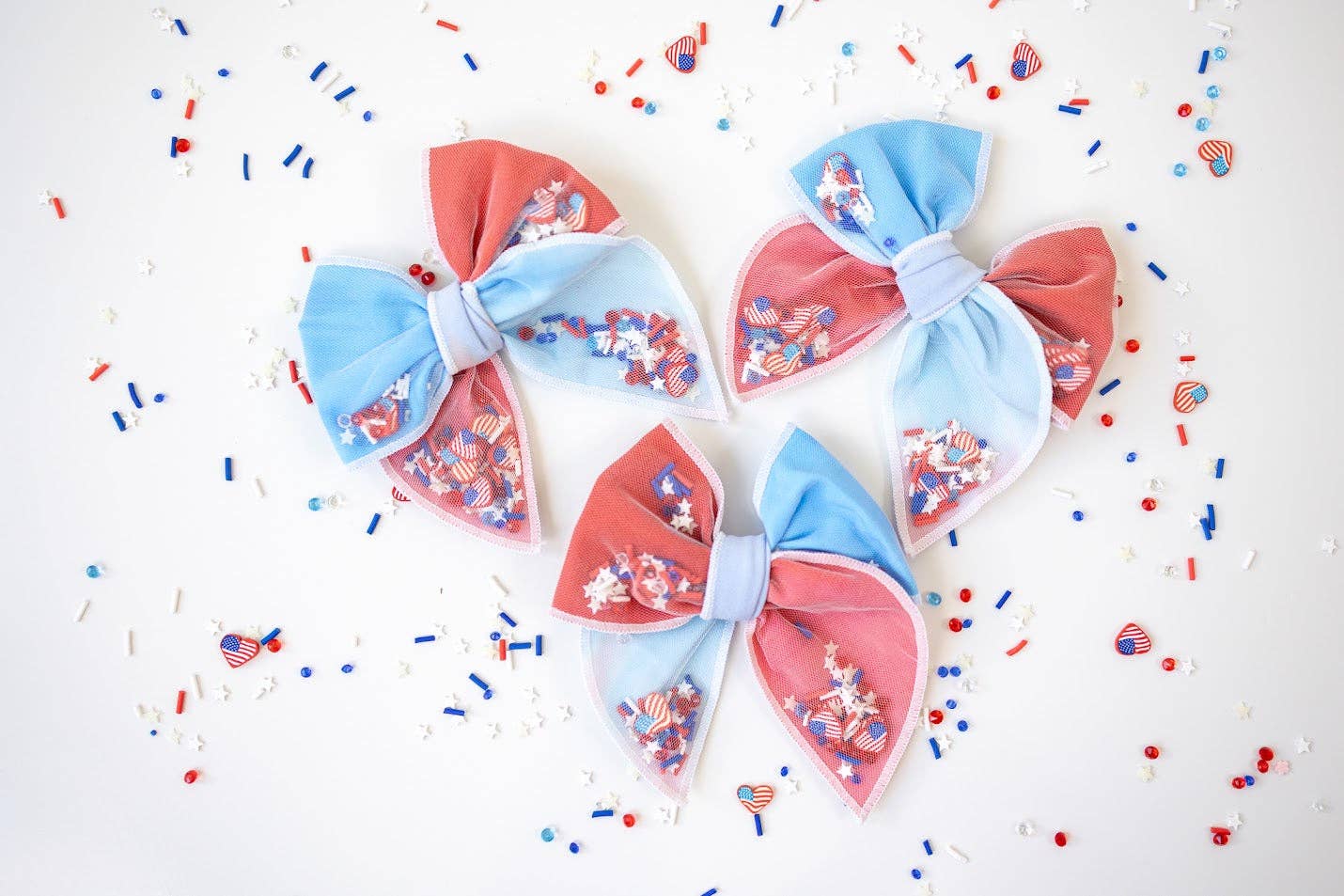 Mesh Shaker Bow - Yankee Doodle