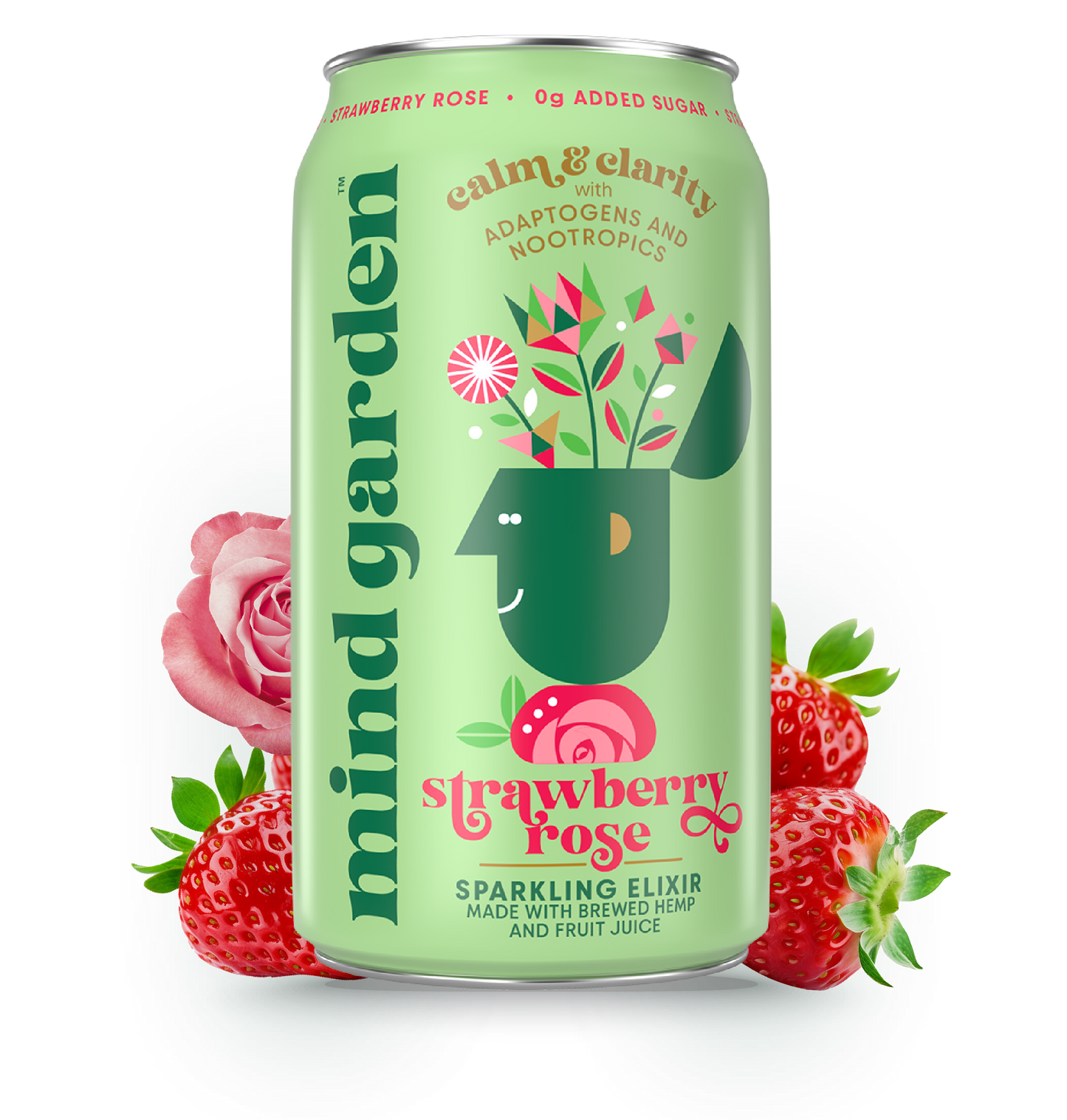 Mind Garden Adaptogen Strawberry Rose Drink