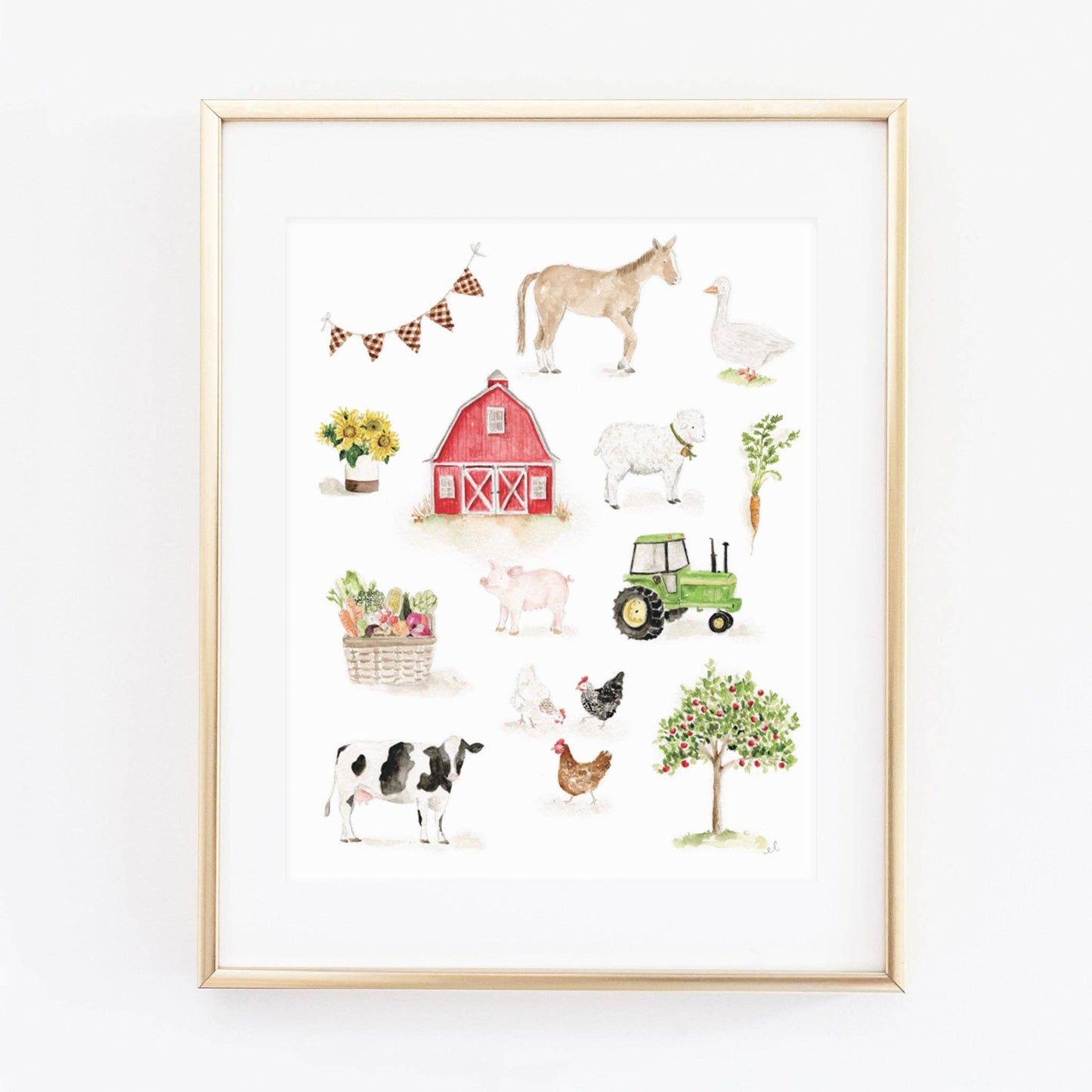 Farm art print