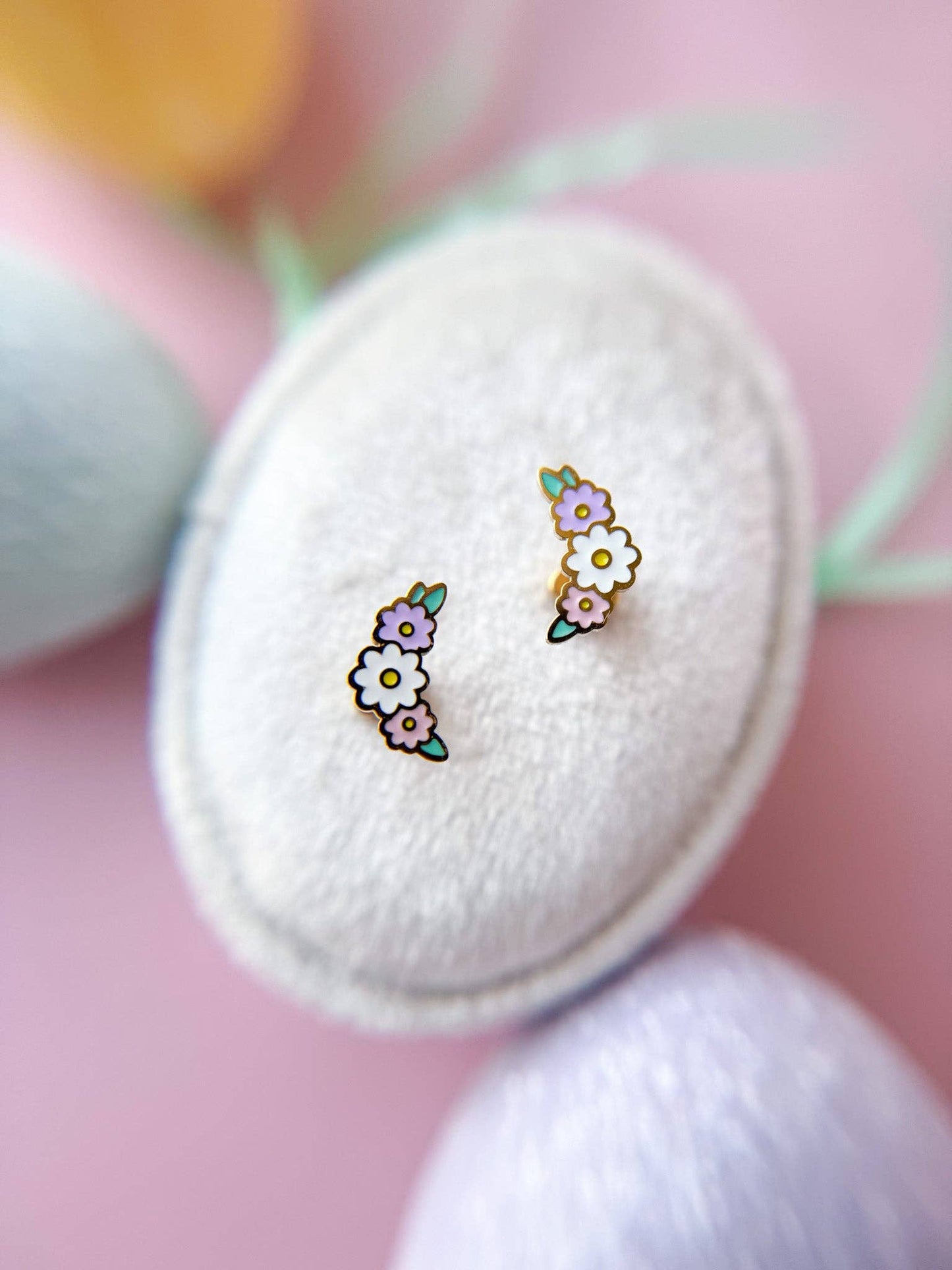 Floral Wreath Stud Earrings