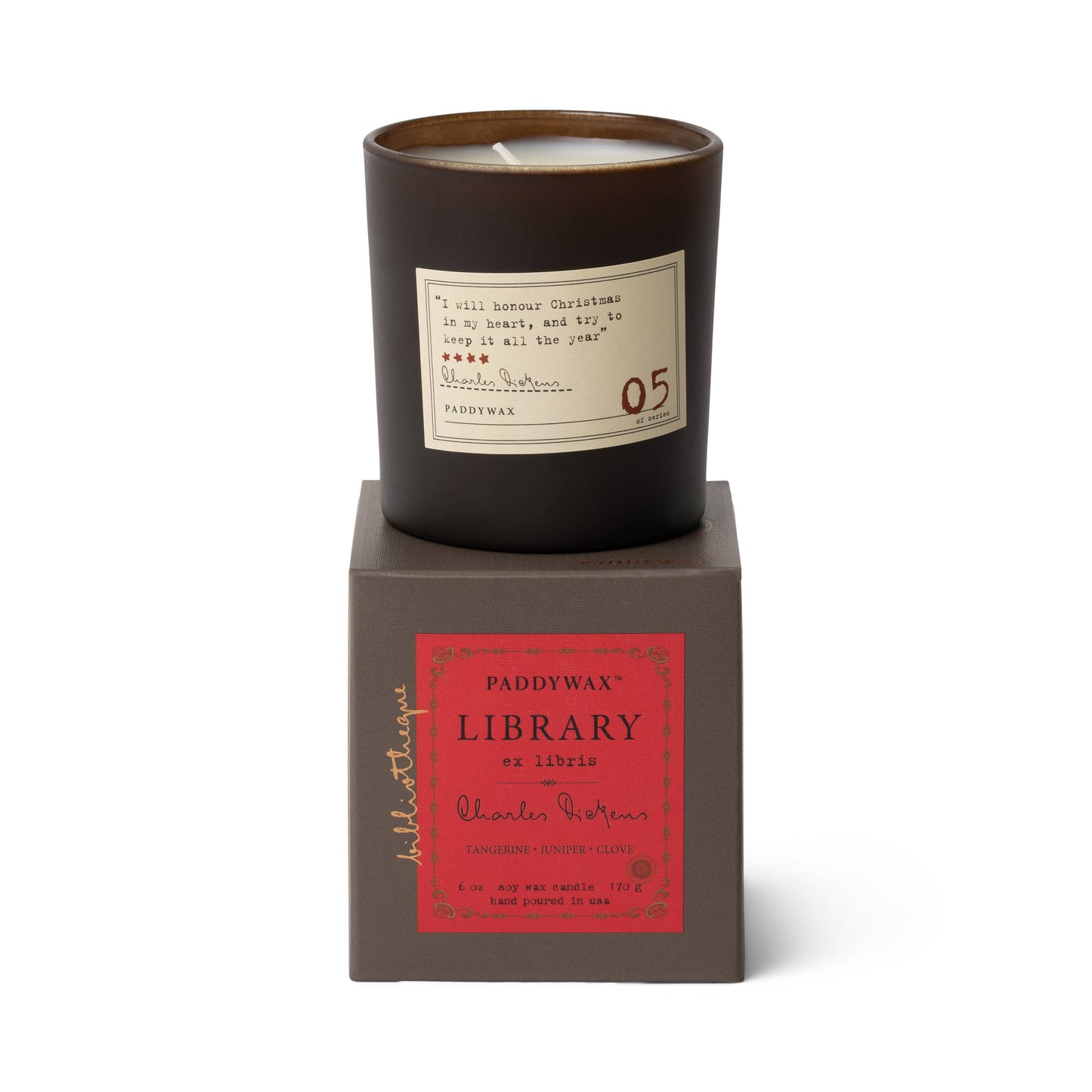 Library 6 oz Boxed Glass - Charles Dickens