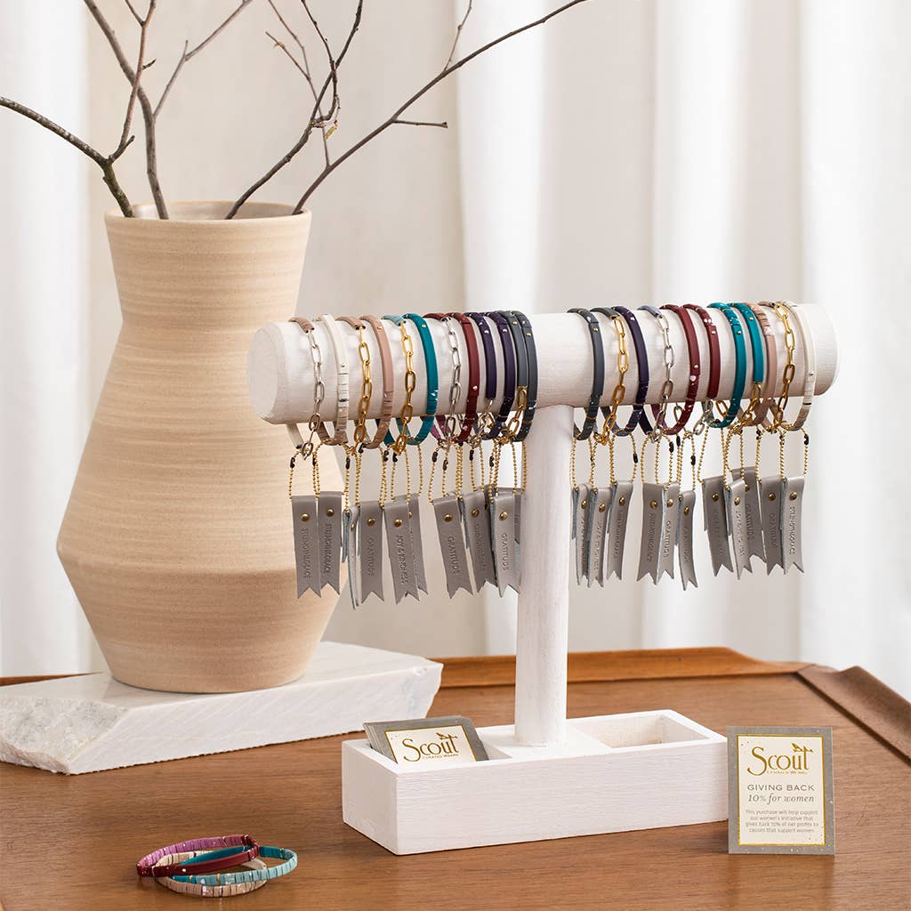 Good Karma Ombre Bracelet - Strength & Grace Midnight/Silver
