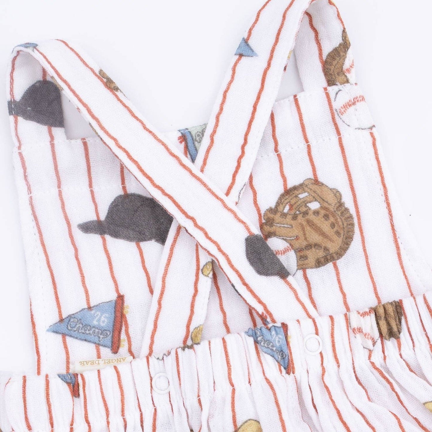 Vintage Baseball Stripe - Retro Sunsuit
