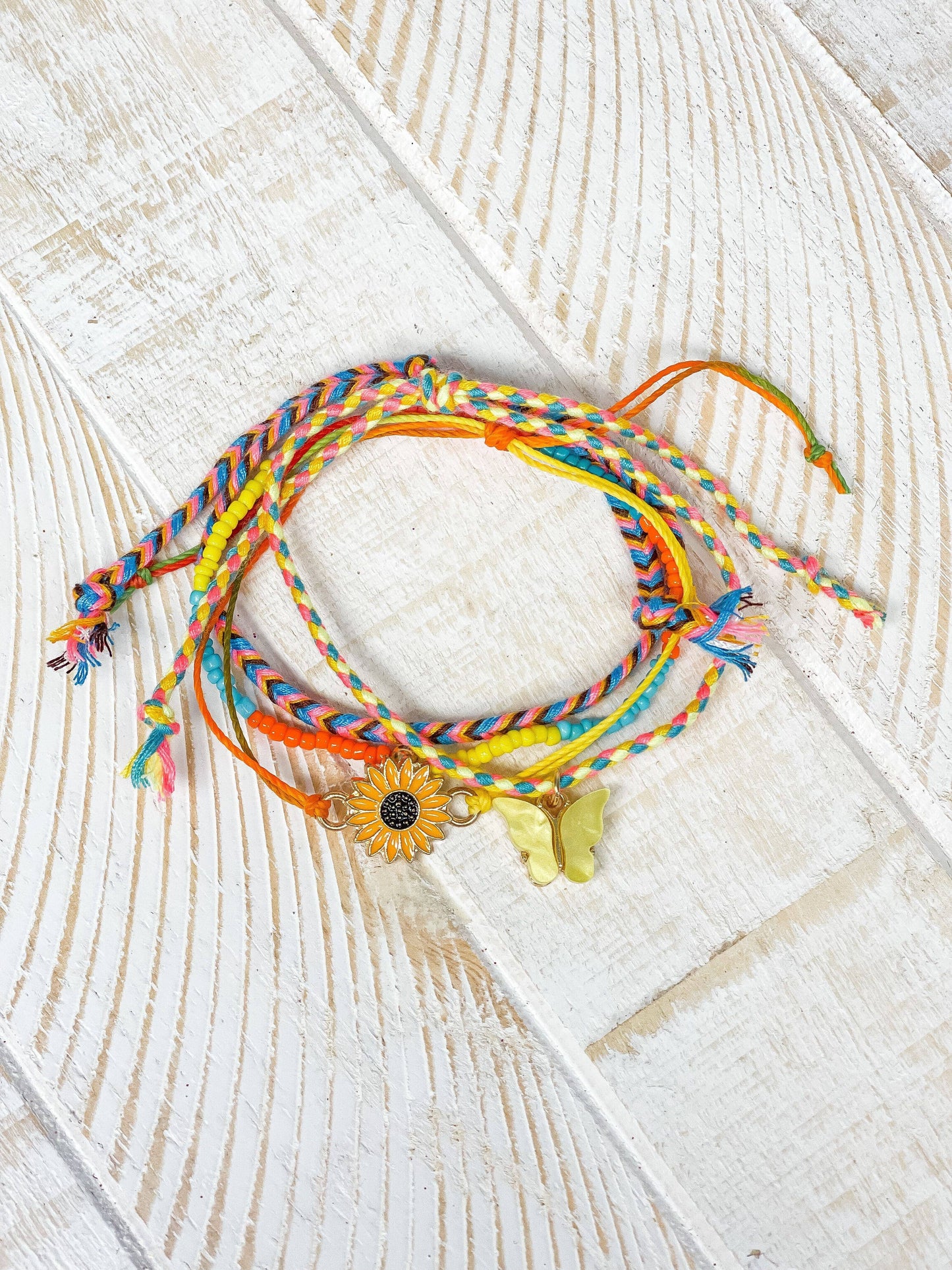 Woven Friendship Bracelet Stacks