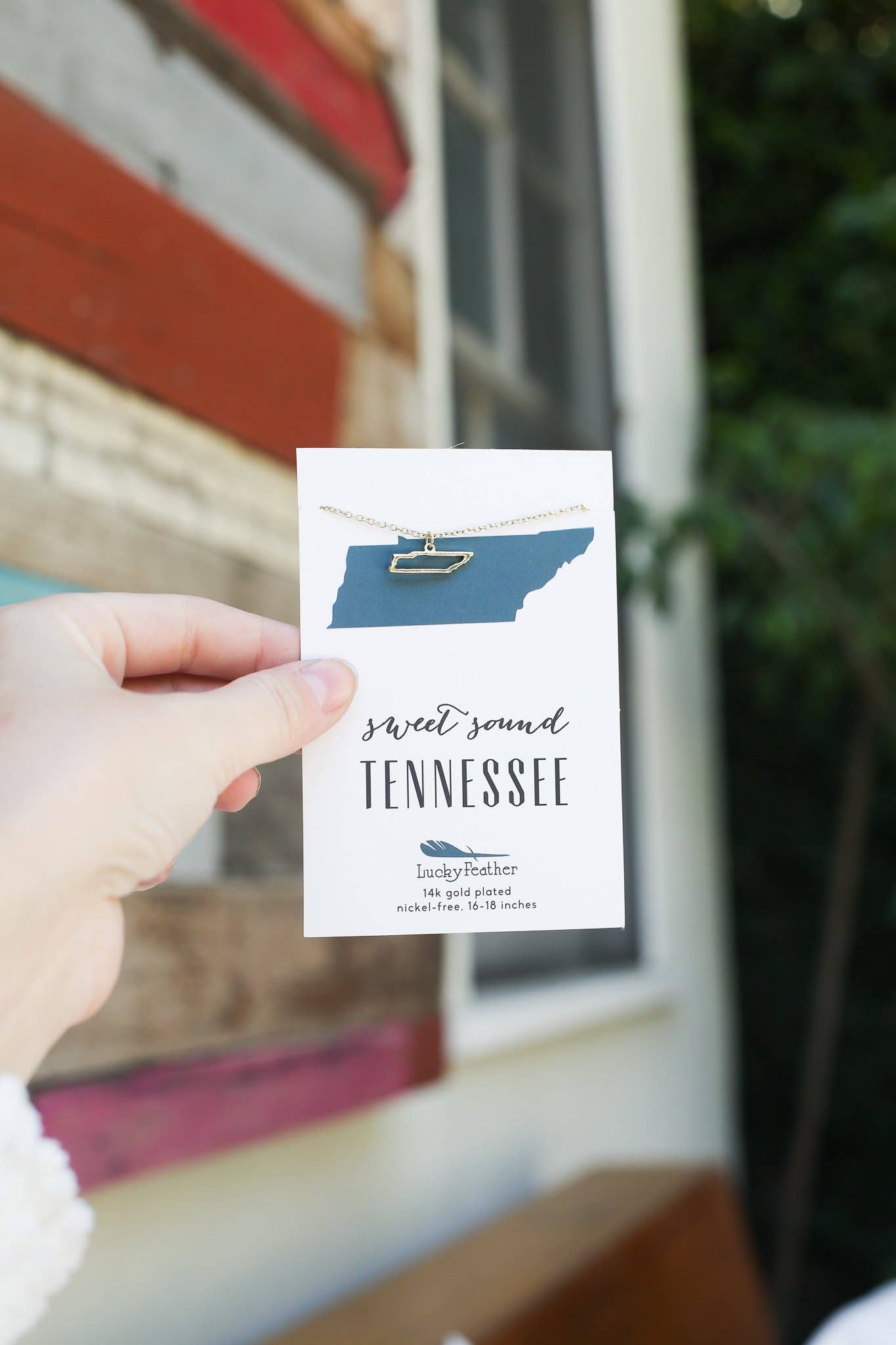 State Necklace - Gold - TENNESSEE