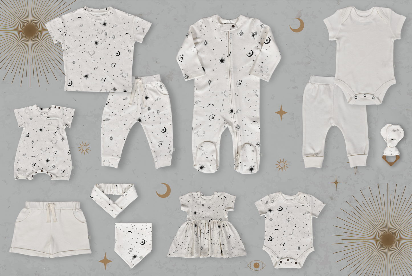 Baby footie | celestial