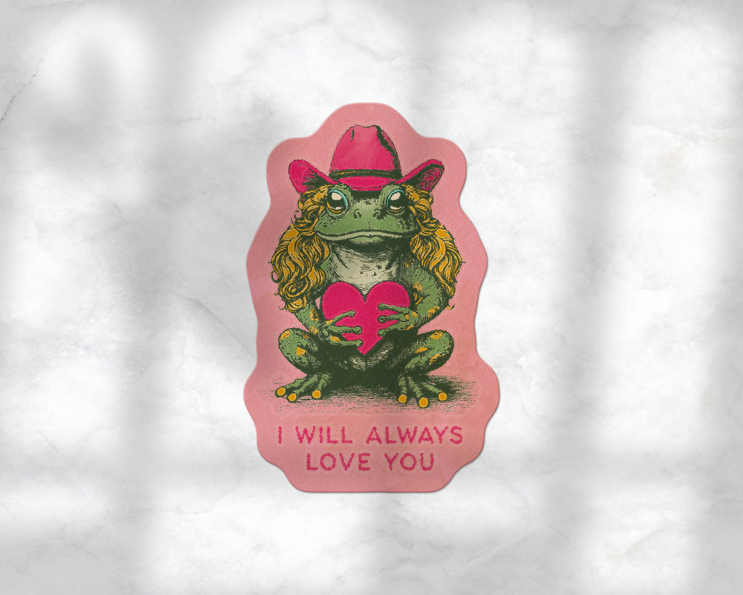 I Will Always Love You Frog Sticker
