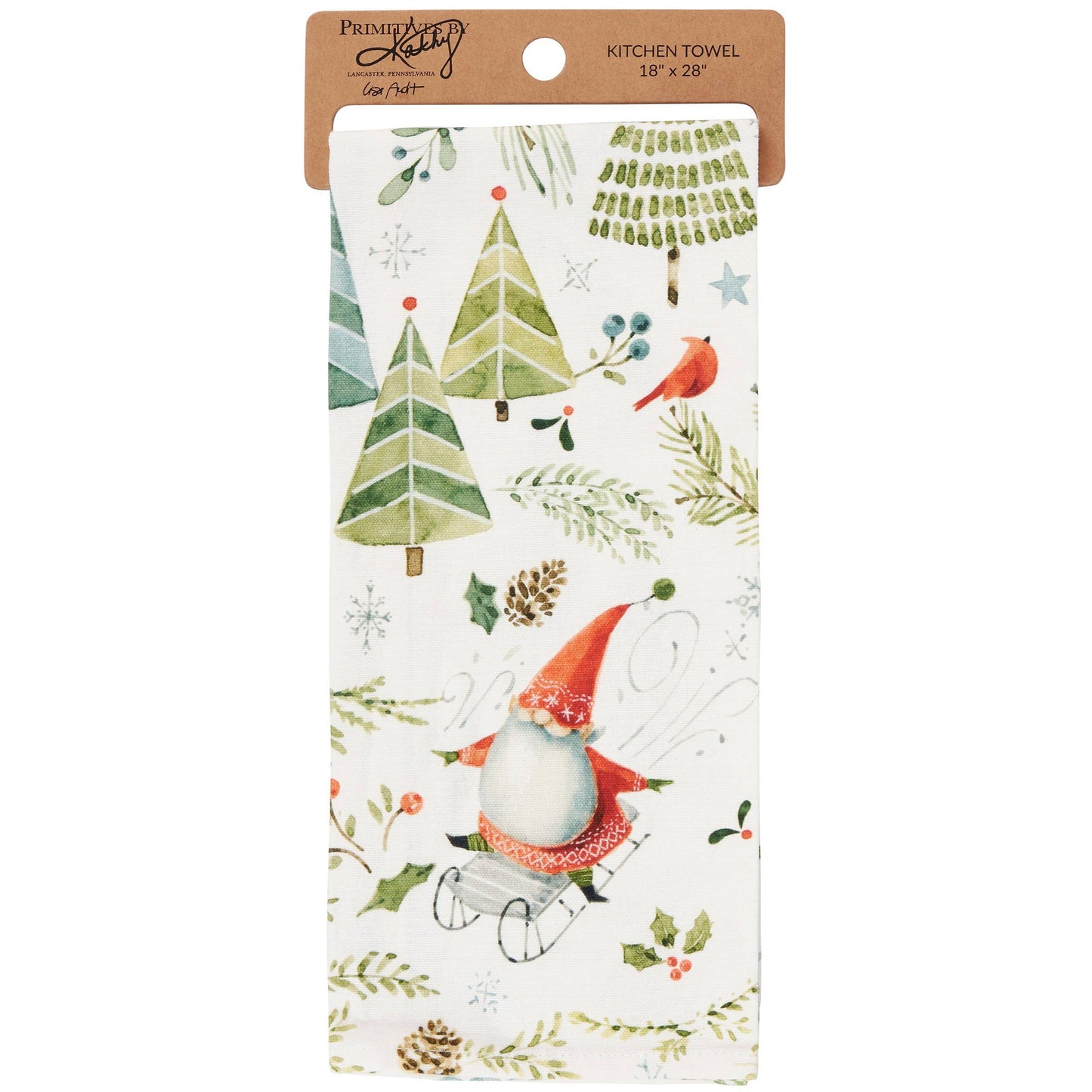 Christmas Gnomes Kitchen Towel