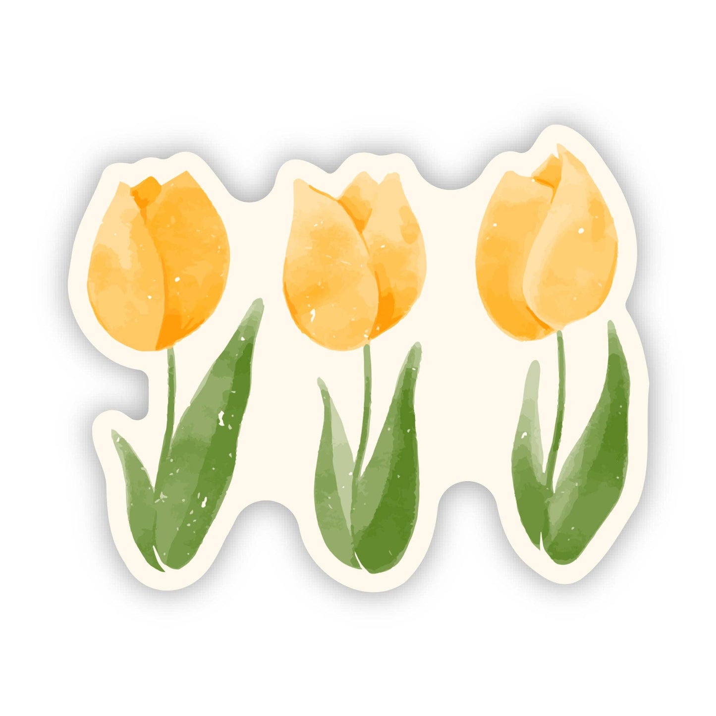 Spring Yellow Tulips Sticker