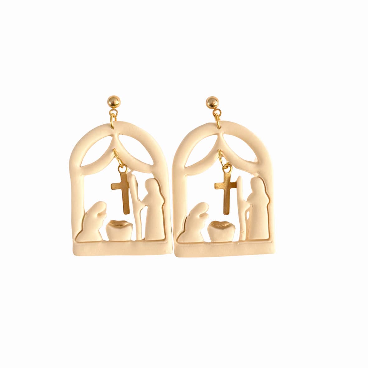 Nativity Scene Earrings | Winter, Christian, Christmas