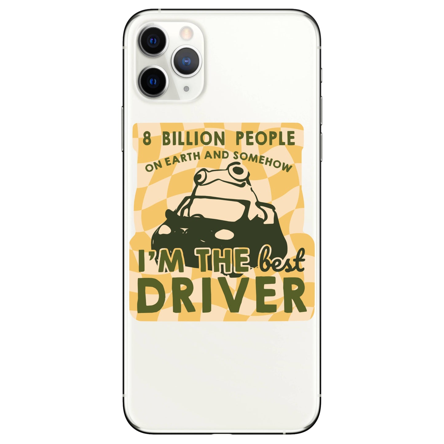 Funny Frog Best Driver Sarcasm High Quality Vinyl Sticker