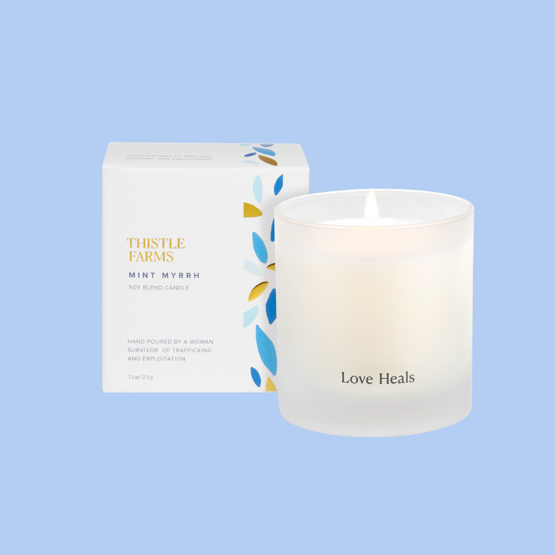 Mint Myrrh Holiday Candle | Peppermint Orange Balsam