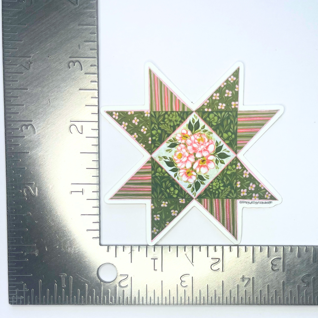 Fern Quilt Sticker