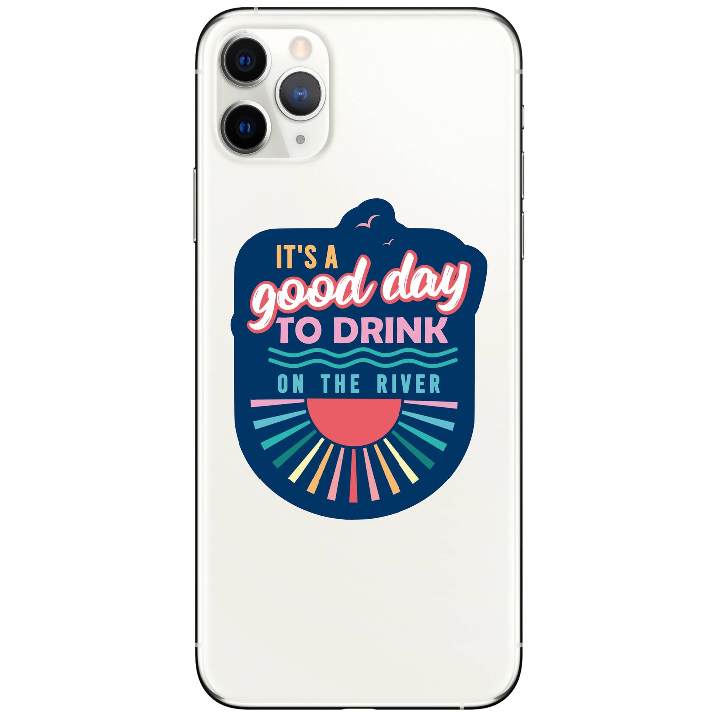 River Float Summer Boat Drink High Quality Vinyl Sticker