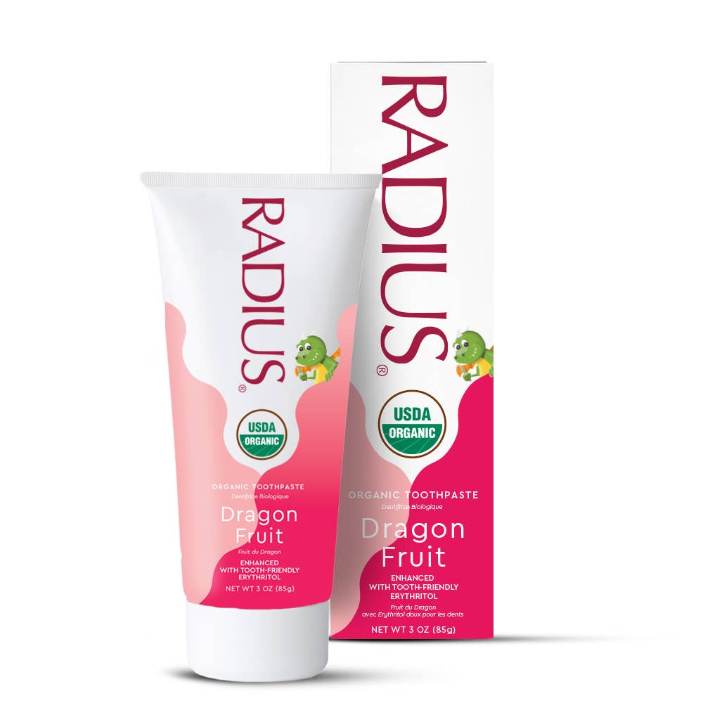 USDA Organic Children's Dragon Fruit Toothpaste, 6 mo +, 3oz