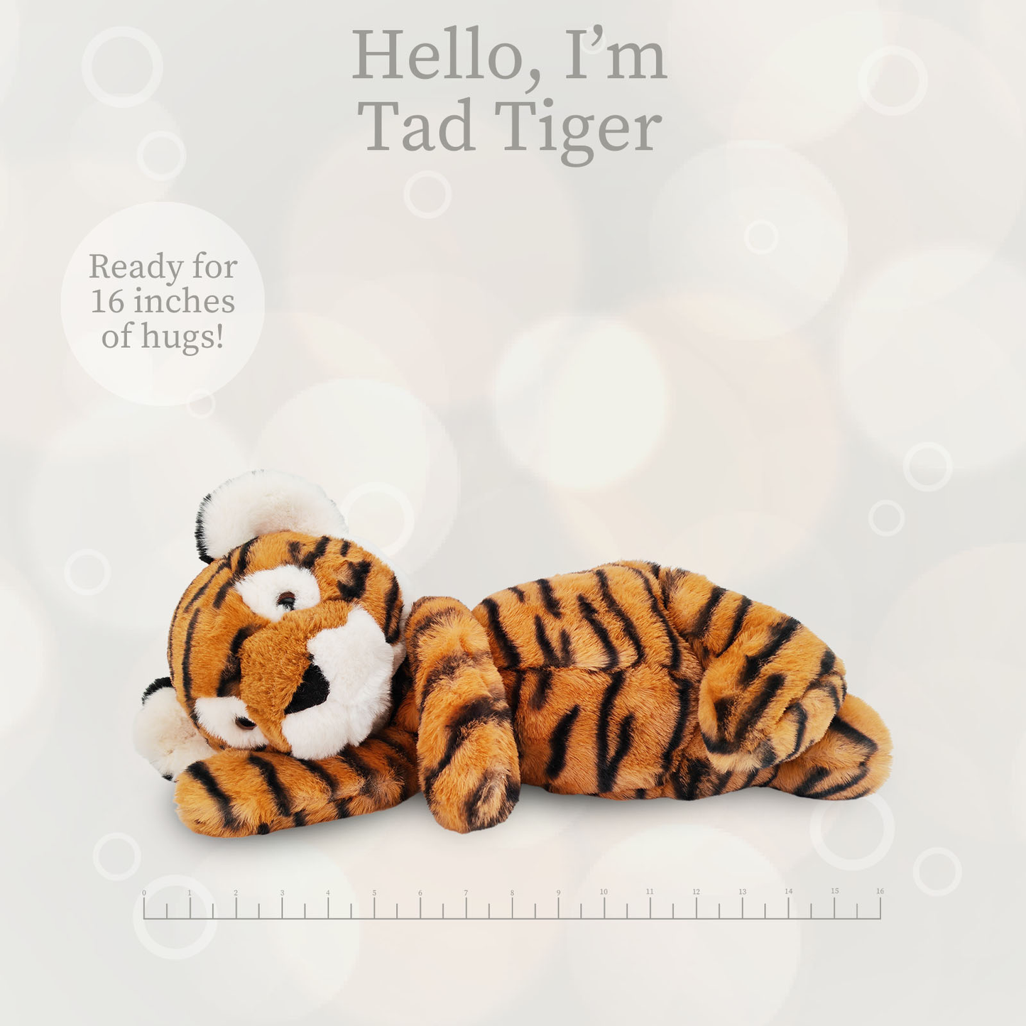 Tad Tiger World's Softest Lushee 16 inch Plush Toy