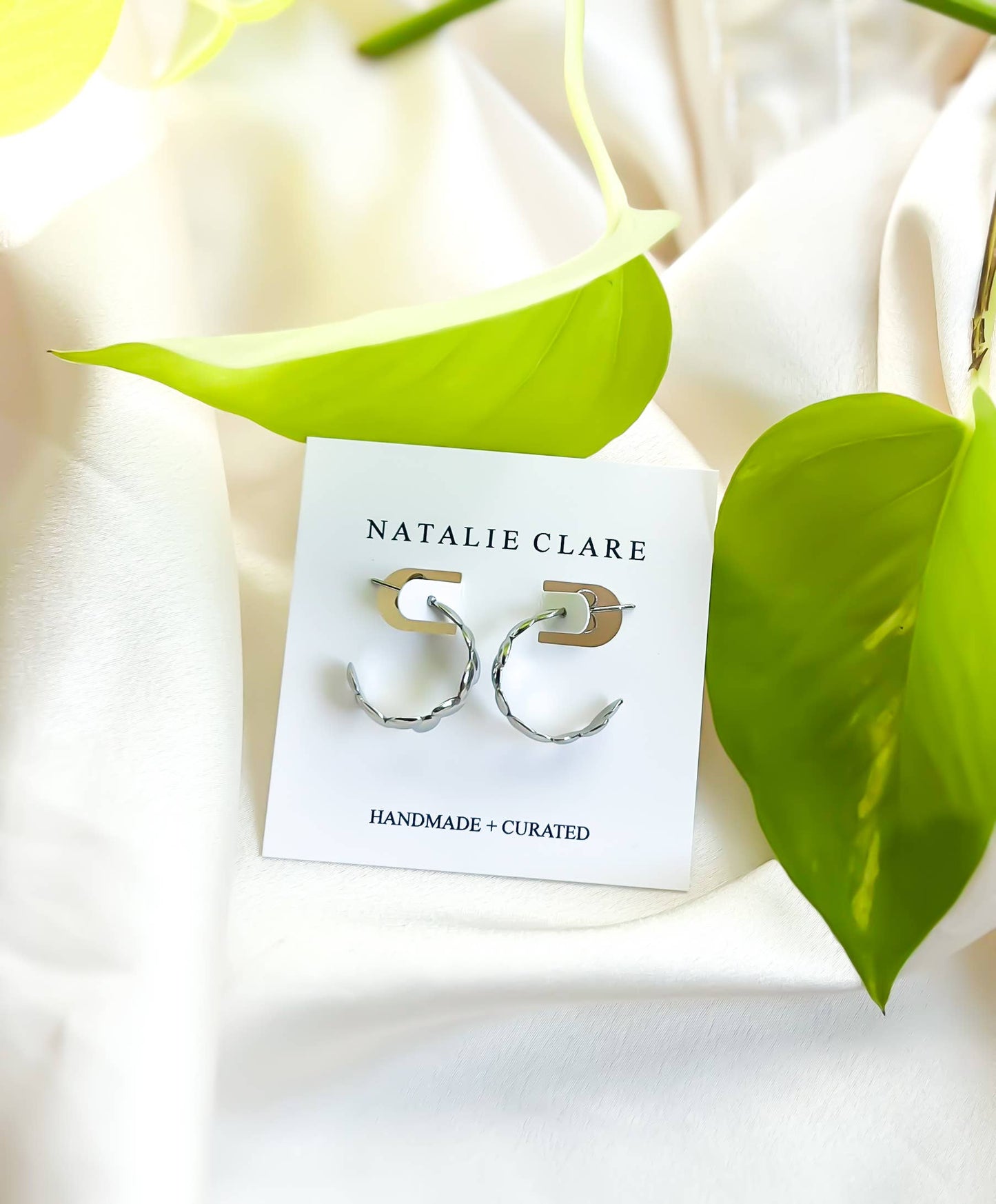 Silver Devil’s Ivy Hoops