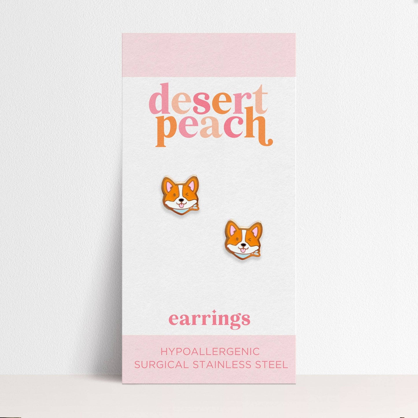 Corgi Stud Earrings