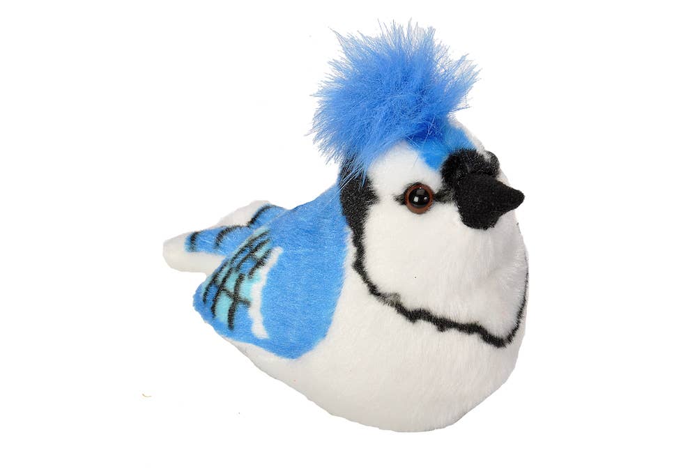 Audubon II Blue Jay Stuffed Animal W Sound 5.5"