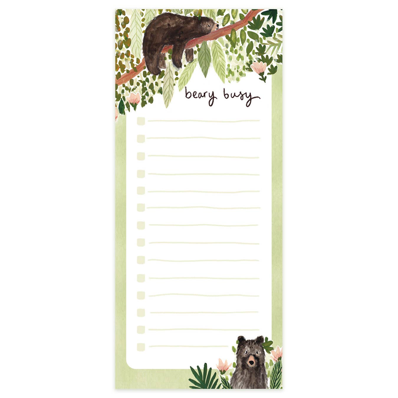 Beary Busy List Pad