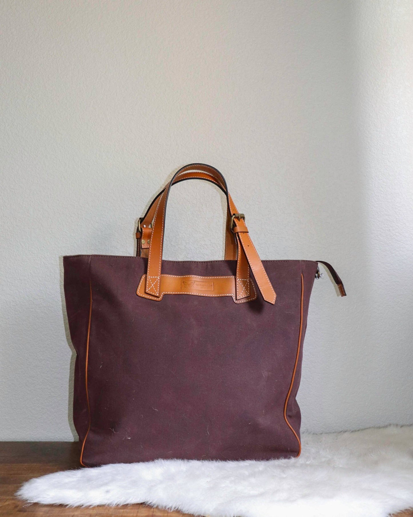 Belle Brown Canvas XL Tote