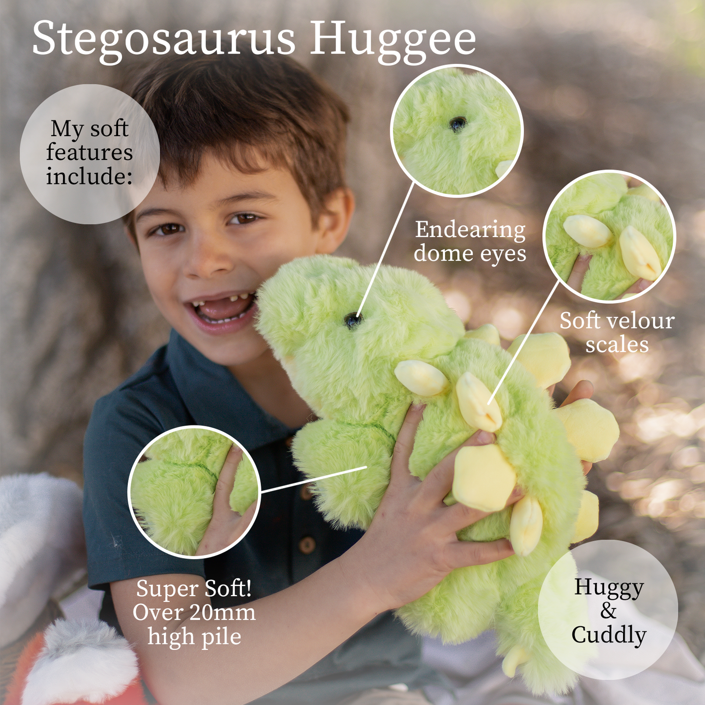 Stegy Stegosaurus World's Softest Lushee 16 inch Plush Toy