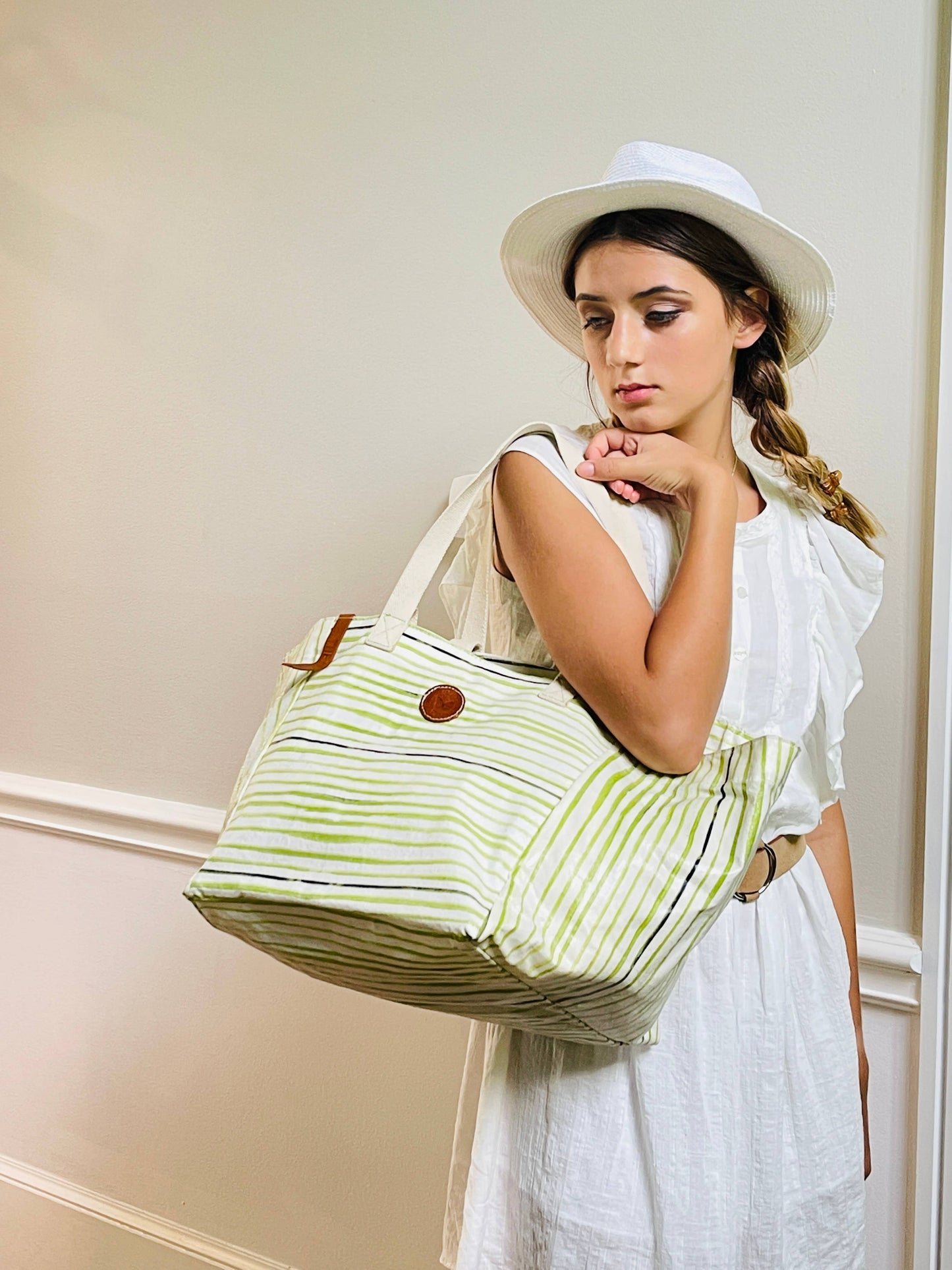 Bayonne Green Tote