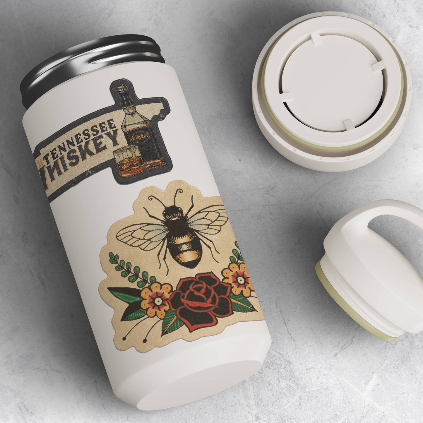 Let's Cut A Rug, Cowboy Lizard and Frog Hoedown Sticker