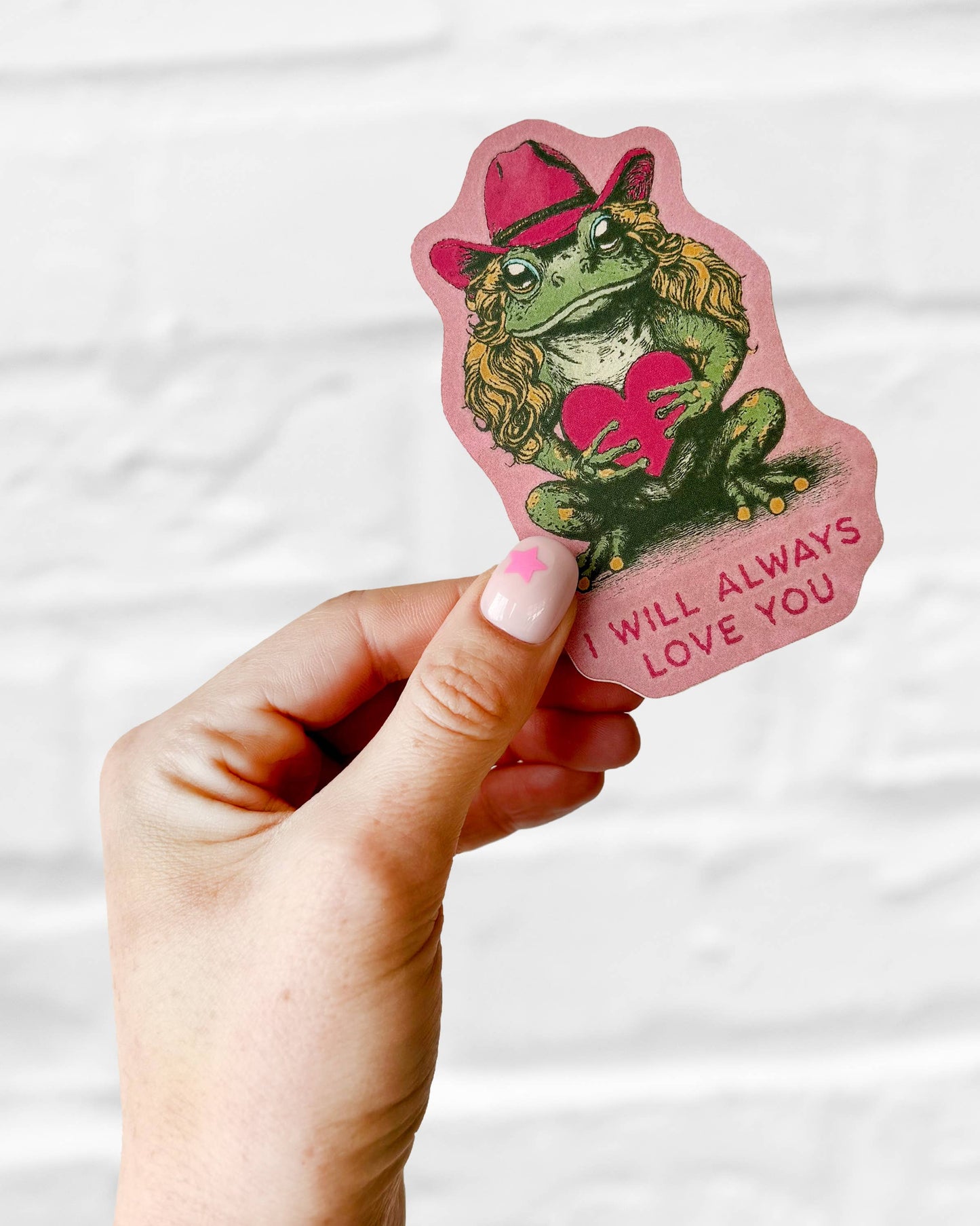I Will Always Love You Frog Sticker