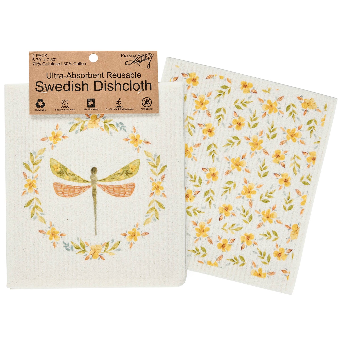 Dragonfly Swedish Dishcloth Set