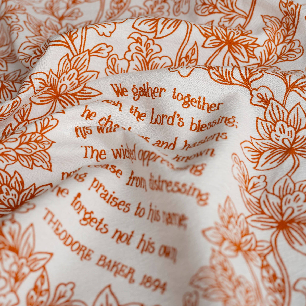 We Gather Together Hymn Tea Towel