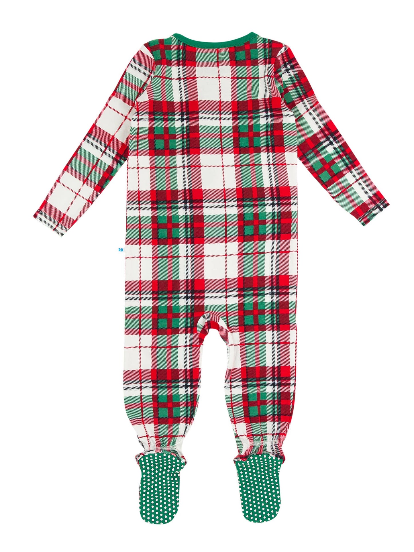 Baby Boys Dashing Dreams Plaid Modal Footed One Piece Pajama