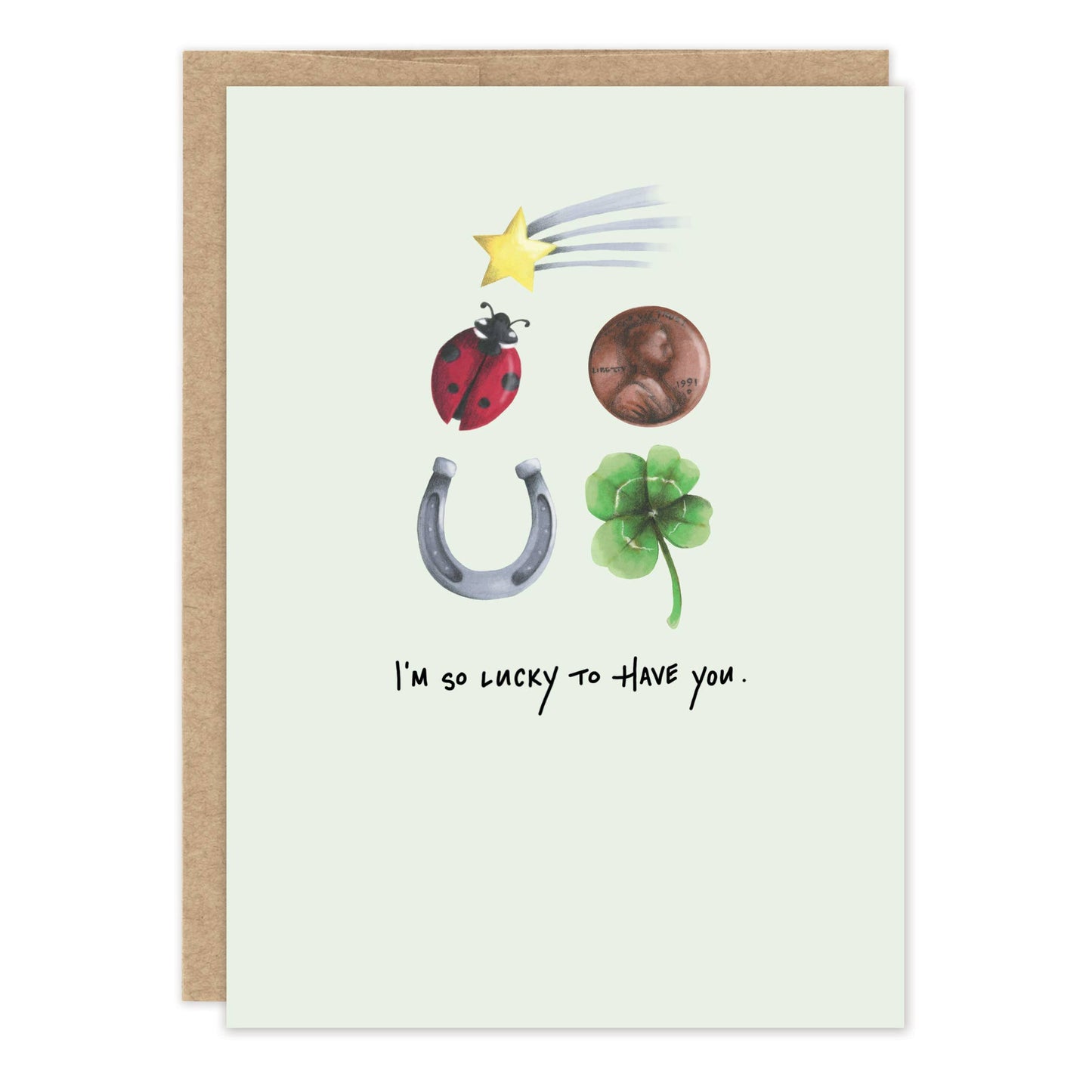 Lucky To Have You Thank You Card