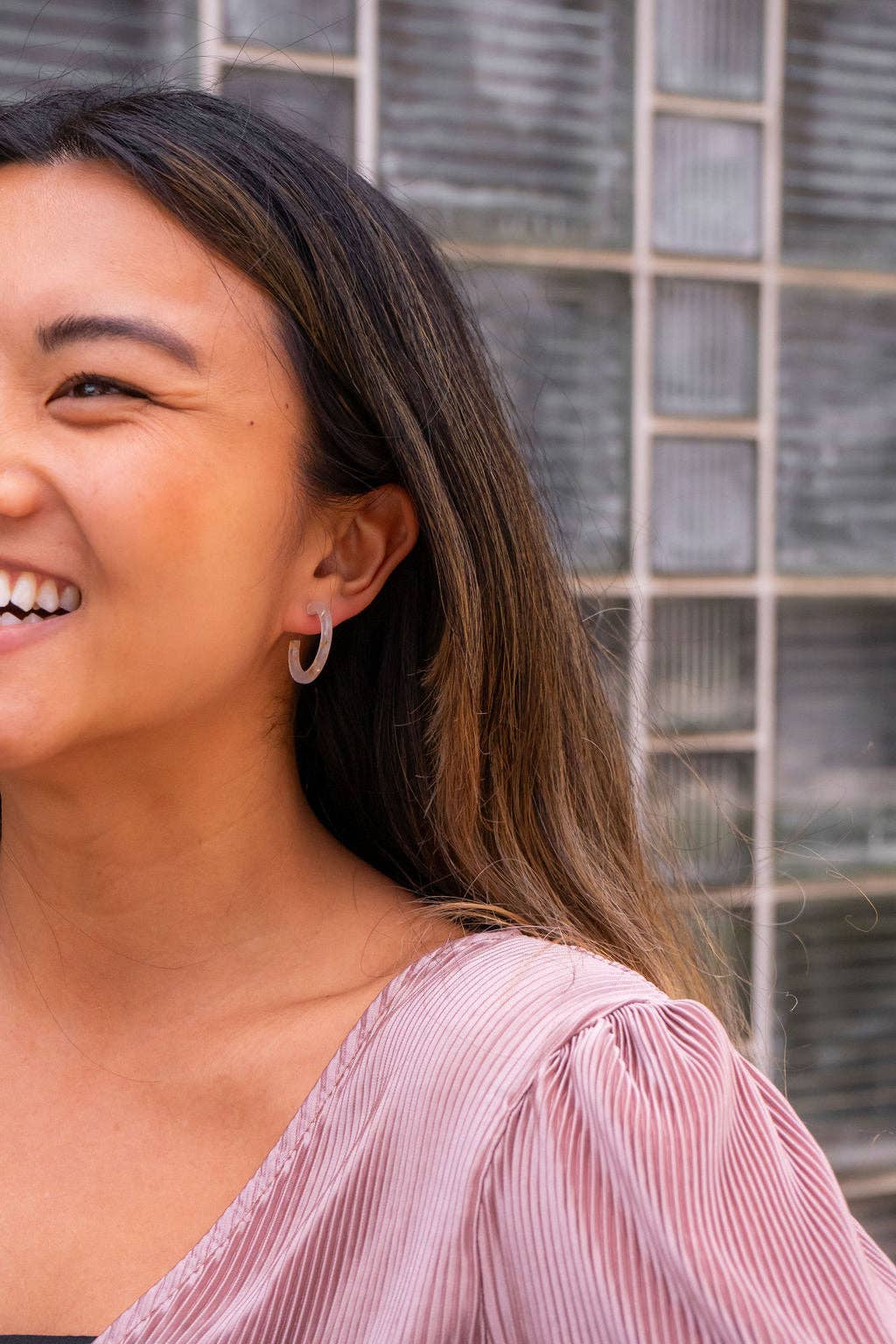 Cam Mini Hoops - Gold Flake // Jewelry, Earrings, Holiday
