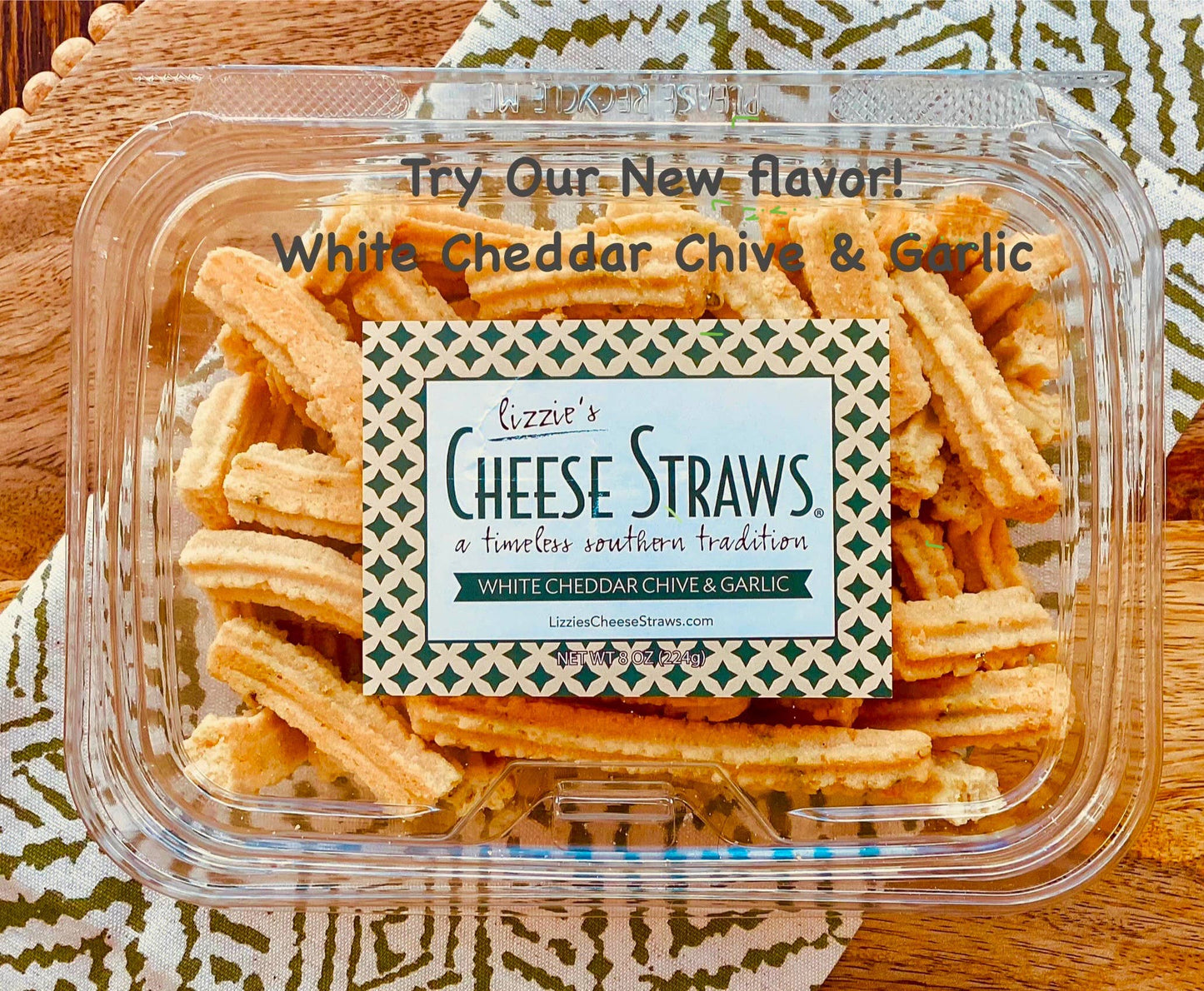 8 oz. White Cheddar Chive & Garlic