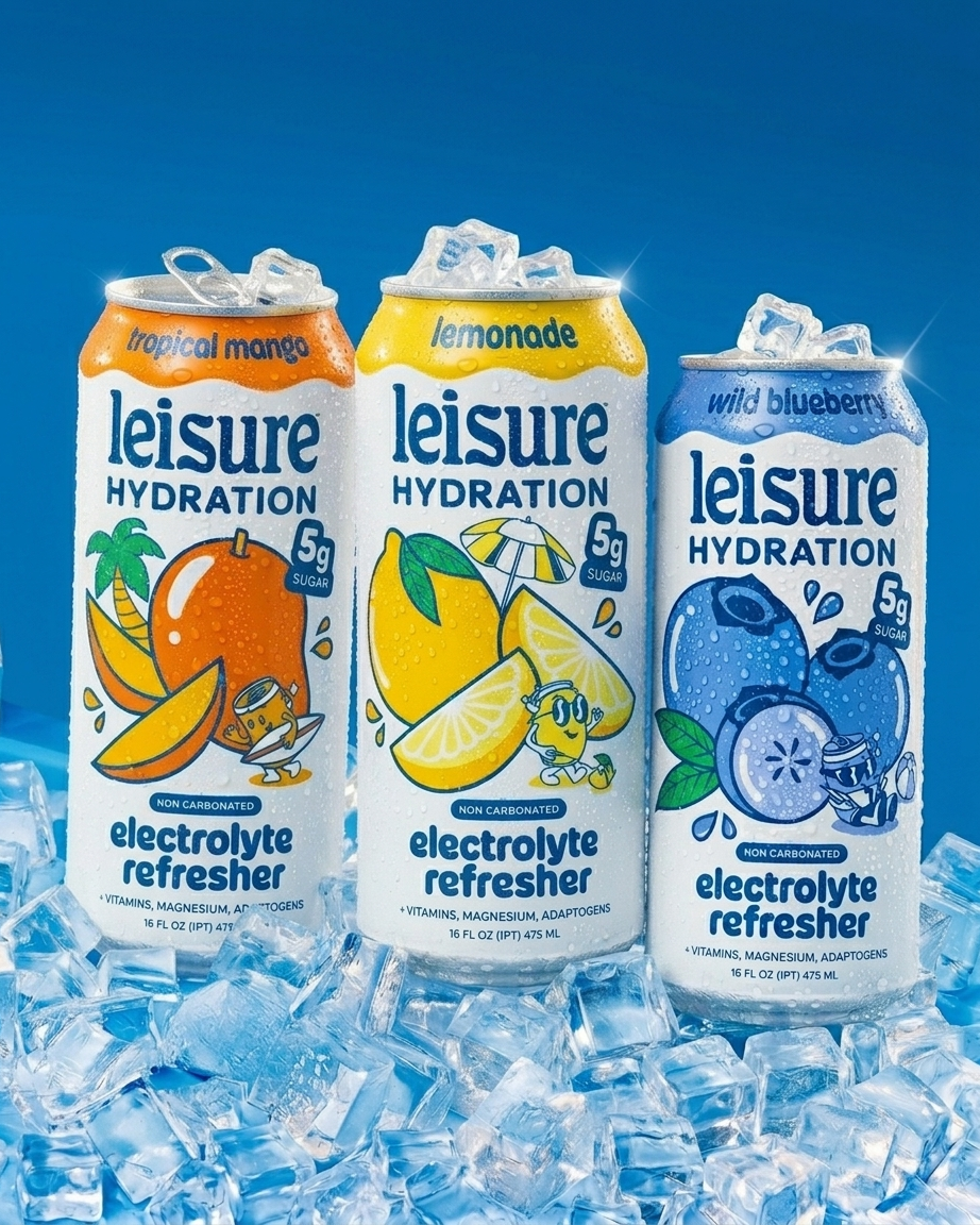 Leisure Hydration Electrolyte Tropical Mango (16 oz x 12 pack)