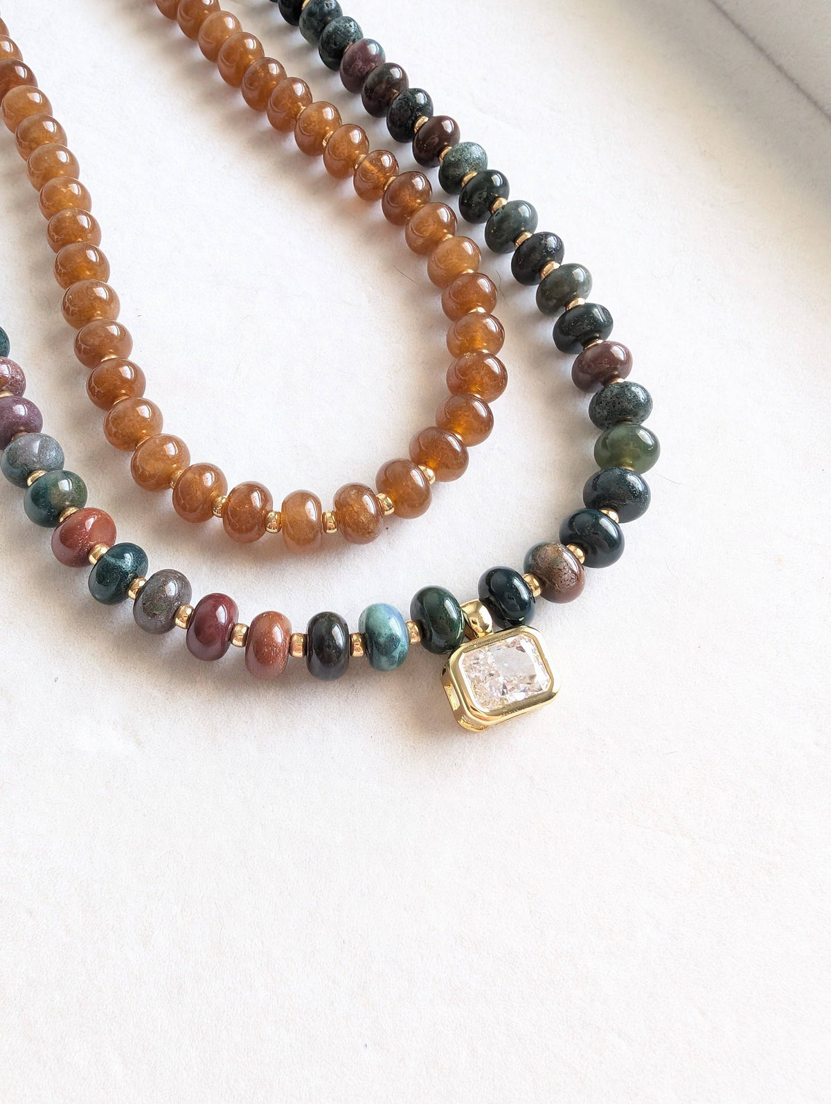 Gem Theory Beaded Necklace