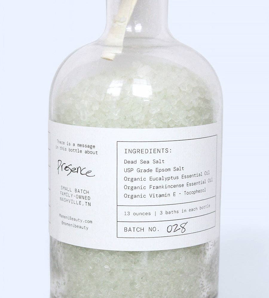 “Presence” Dead Sea Salt Soak
