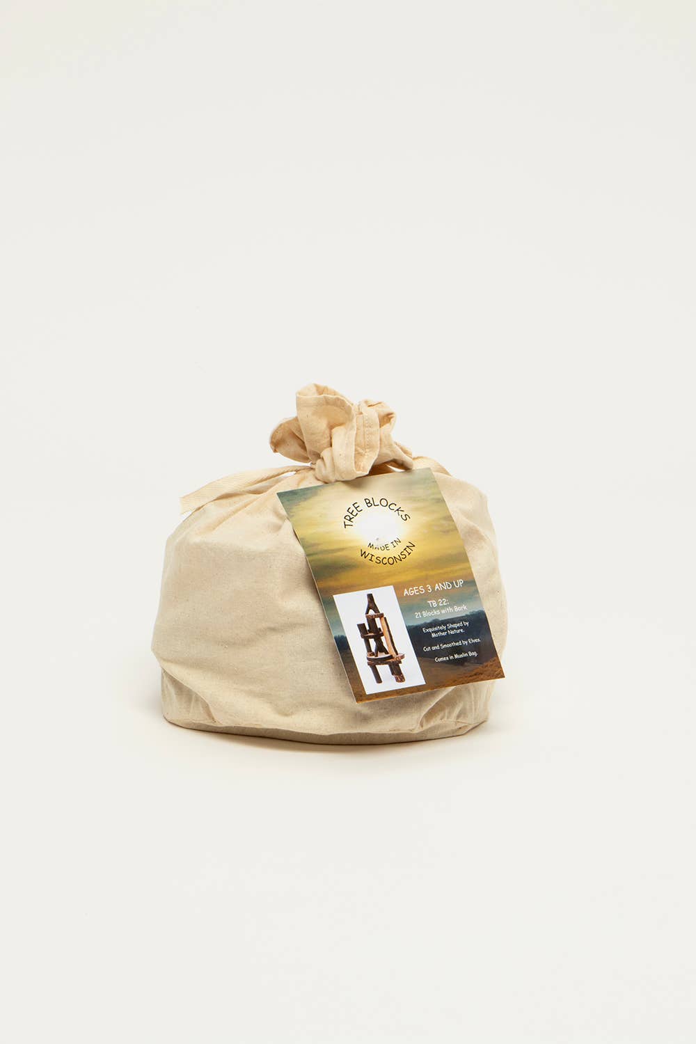 Classic barked blocks 21 pcs