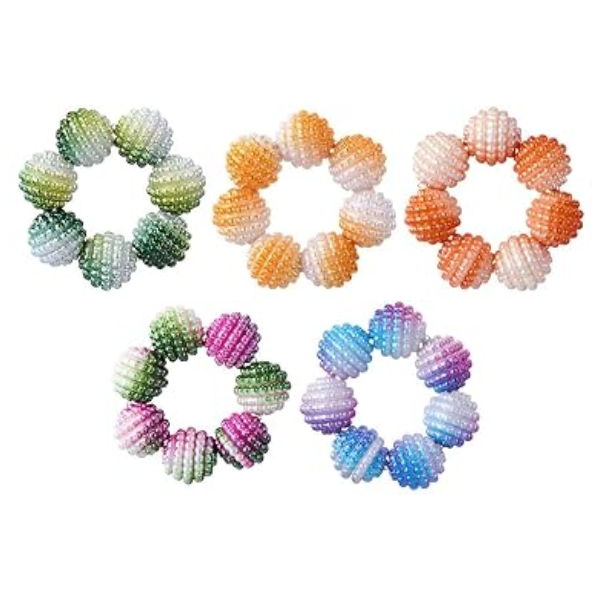 Colorful Tactile Bead Fidget Rings