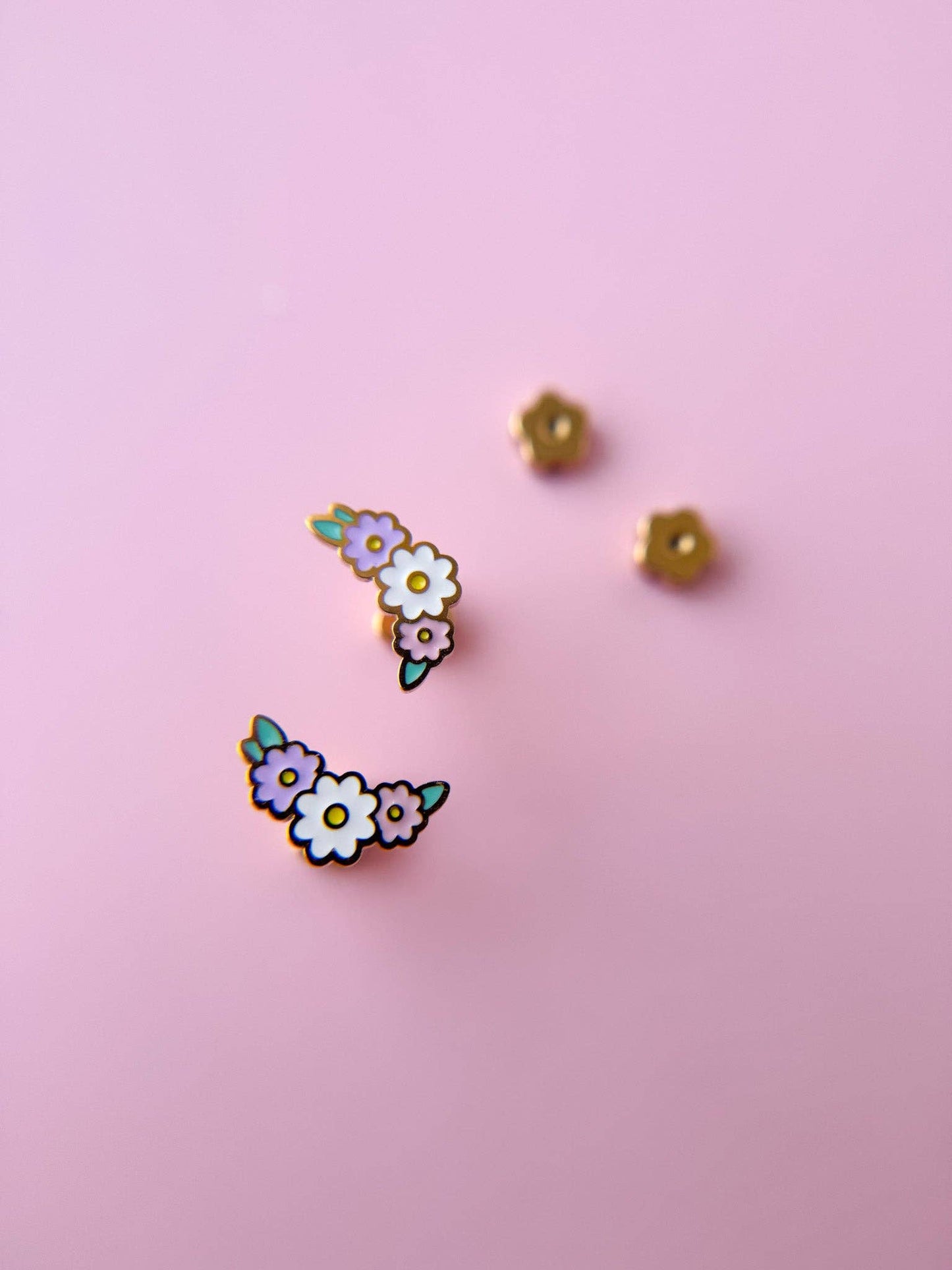 Floral Wreath Stud Earrings