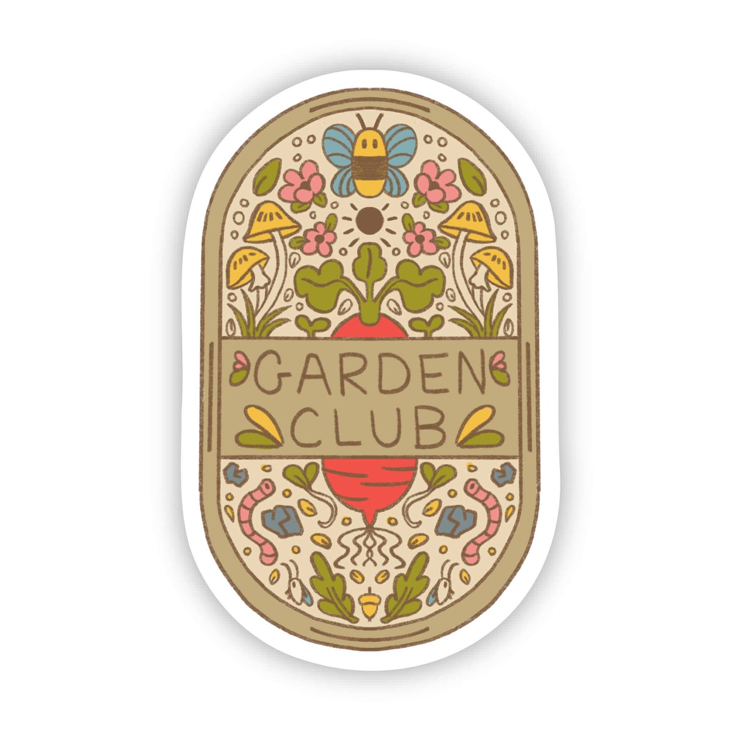 "Garden Club" Plaque Sticker