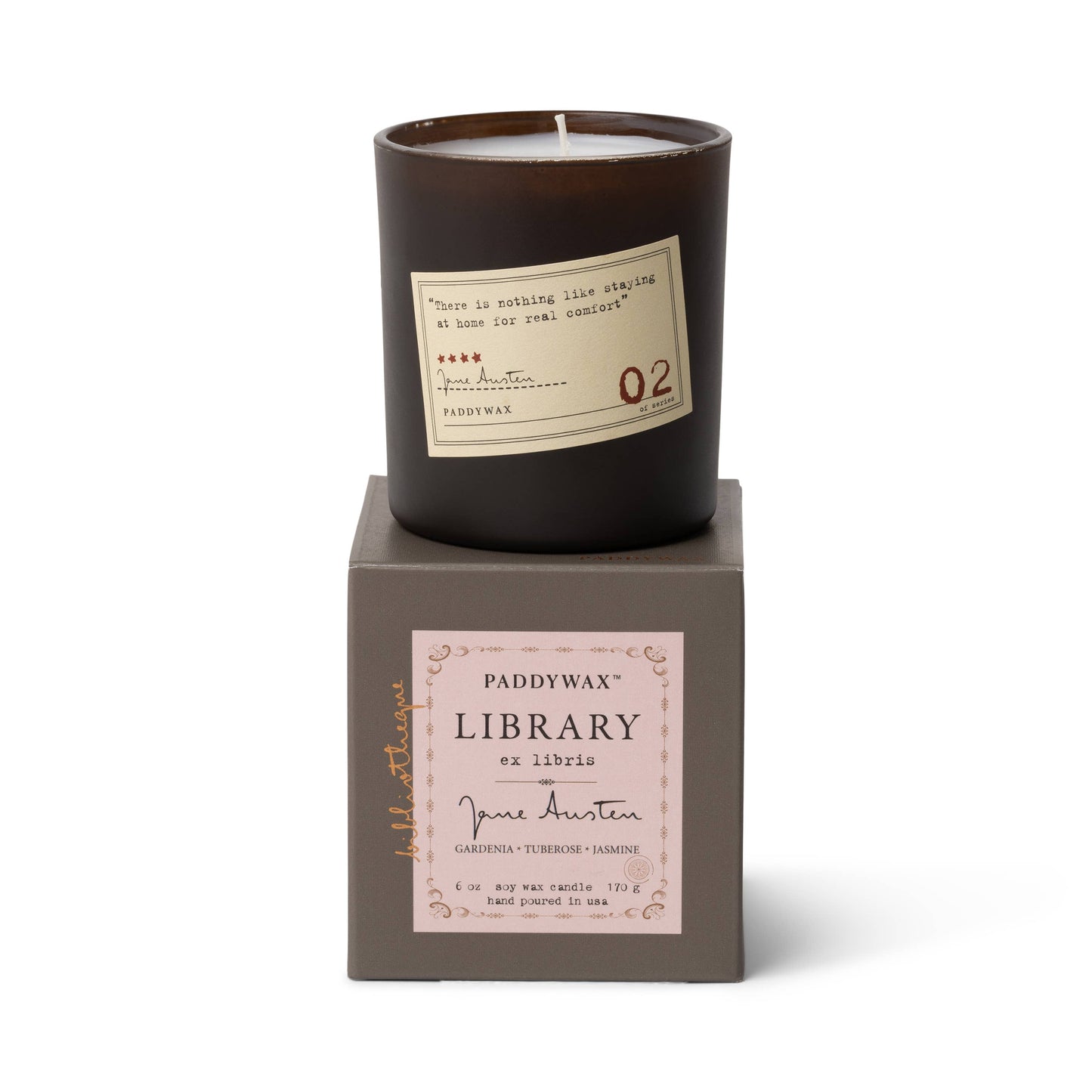 Library 6 oz Boxed Glass - Jane Austen