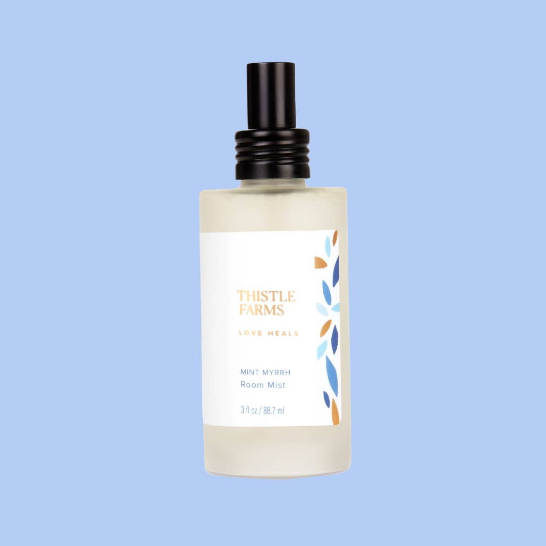 Mint Myrrh Holiday Room Mist | Peppermint Orange Balsam