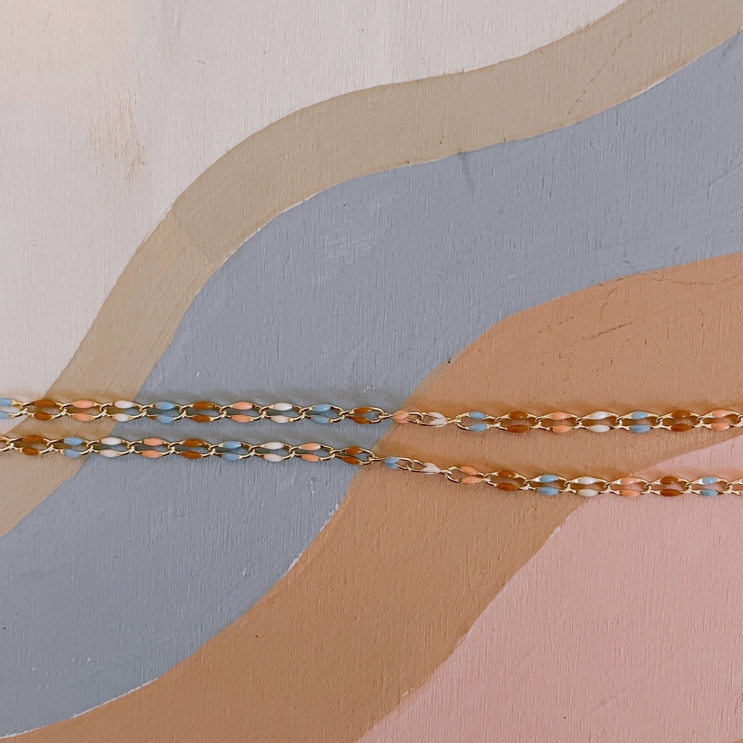 Pastel and Gold Choker
