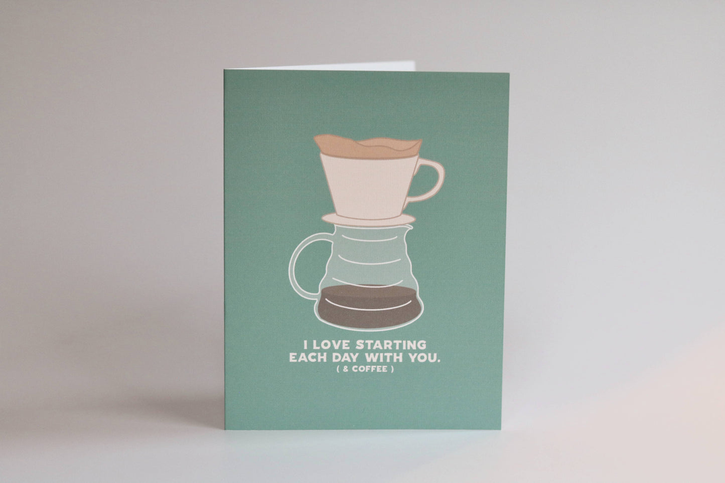 Coffee Valentines Day Card -- Funny Valentine's Day Card