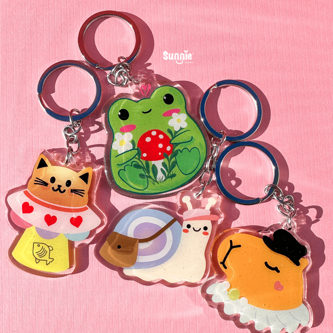 Snail Mail Acrylic Keychain