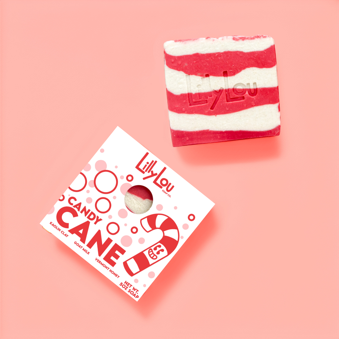 Candy Cane Soap Bar | Christmas Soap | Goat Milk Soap Bar