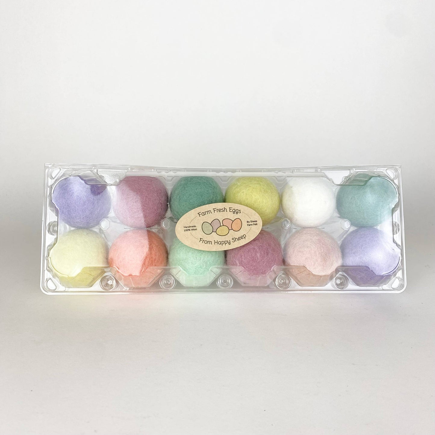 Felt eggs- Pastel Collection